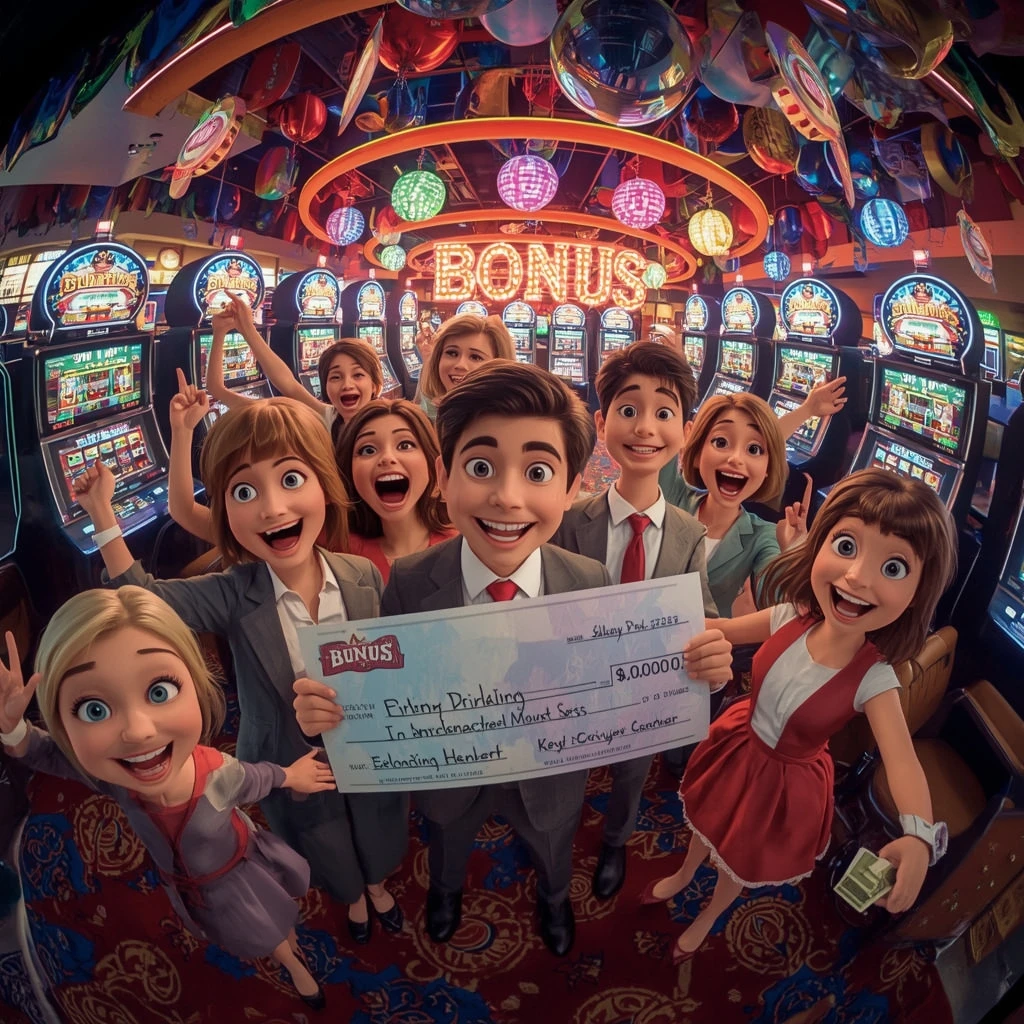 bonus nelle mani di un uomo al casinò HOT BET CASINO