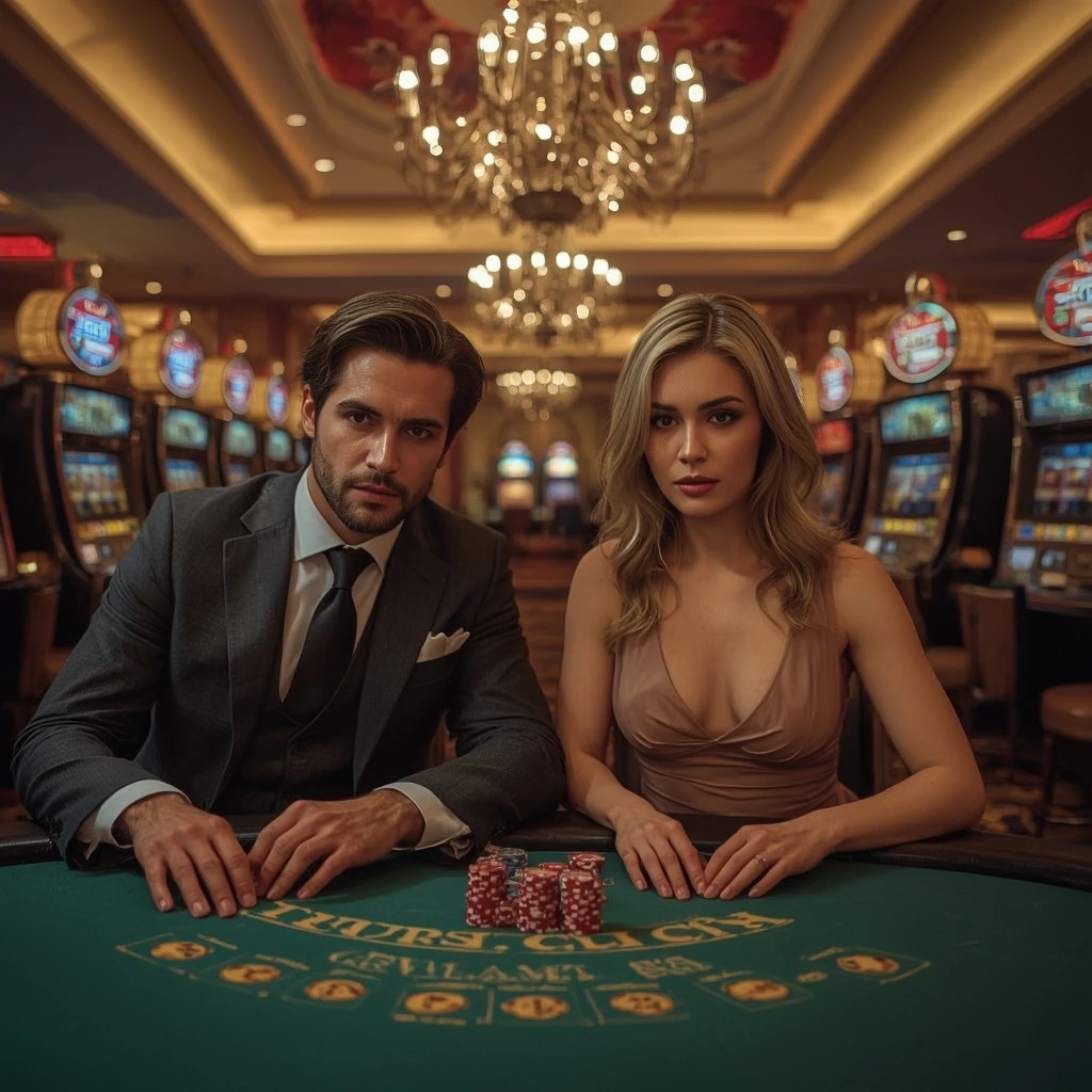 Due giocatori di poker al HOT BET CASINO